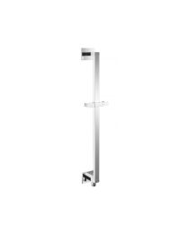 ISENBERG, 160.601024ABN, SHOWER SLIDE BAR WITH INTEGRATED WALL WITH 1/2" FEMALE ELBOW, BRUSHED NICKEL