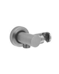 JACLO, 6458-PCH, CONTEMPO WATER SUPPLY ELBOW WITH HANDSHOWER HOLDER, POLISHED CHROME