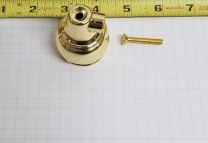 AMERICAN STANDARD PRESTIGE SMALL LEVER HANDLE BASE, POLISHED BRASS -DISCONTINUED 