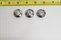 AMERICAN STANDARD CADET INDEX BUTTON SET FOR CROSS HANDLES, CHROME - DISCONTINUED 