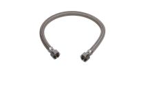 CSB, SS1-20F, STAINLESS STEEL 3/8" COMP x 1/2" FIP x 20" FAUCET SUPPLY LINE 
