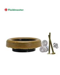 FLUIDMASTER, PRO4KF, PRO SERIES WAX RING KIT WITH HORN AND BOLT KIT FOR 4" WASTE LINES