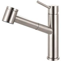 FRANKE, FFPS3450, SINGLE-HANDLE PULLOUT KITCHEN FAUCET, STAINLESS STEEL
