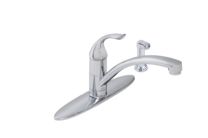 GERBER VIPER SINGLE HANDLE KITCHEN FAUCET WITH SPRAY DECK PLATE 2.2 GPM, CHROME