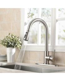 NSF, FAUCET, TEMPORARY (PLACEHOLDER) 1.28 GPM  STAINLESS STEEL PULL-DOWN KITCHEN FAUCET, BRUSHED NICKEL