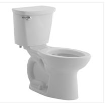 AMERICAN STANDARD, 215CA004.020, CADET PRO TWO-PIECE 1.6 GPF/6.0 LPF STANDARD HEIGHT ELONGATED TOILET LESS SEAT, WHITE