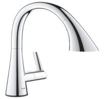 GROHE, 30205002, 1.75GPM ZEDRA SINGLE-HANDLE PULL DOWN KITCHEN FAUCET TRIPLE SPRAY, CHROME