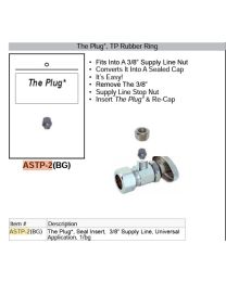 LORDHAL, ASTP-2, UNIVERSAL PLUG TP RUBBER RING FITS INTO A 3/8” SUPPLY LINE NUT