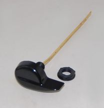 TOTO, THU808#51-A, METAL TRIP LEVER FOR ONE PIECE TOILET, EBONY